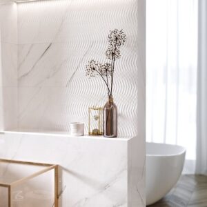 CARRARA CHIC WHITE GLOSSY RECT 29X89 G1