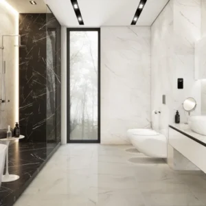 CARRARA WHITE GLOSSY RECT 29X89 G1