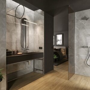 ASSIER GREY GLOSSY 29,7X60 G1