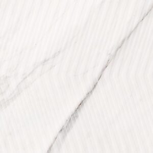 CARRARA CHIC WHITE CHEVRON STRUCTURE GLOSSY G1