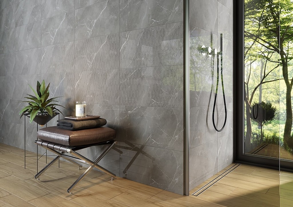 ASSIER GREY INSERTO GLOSSY 29,8X60 - Image 3