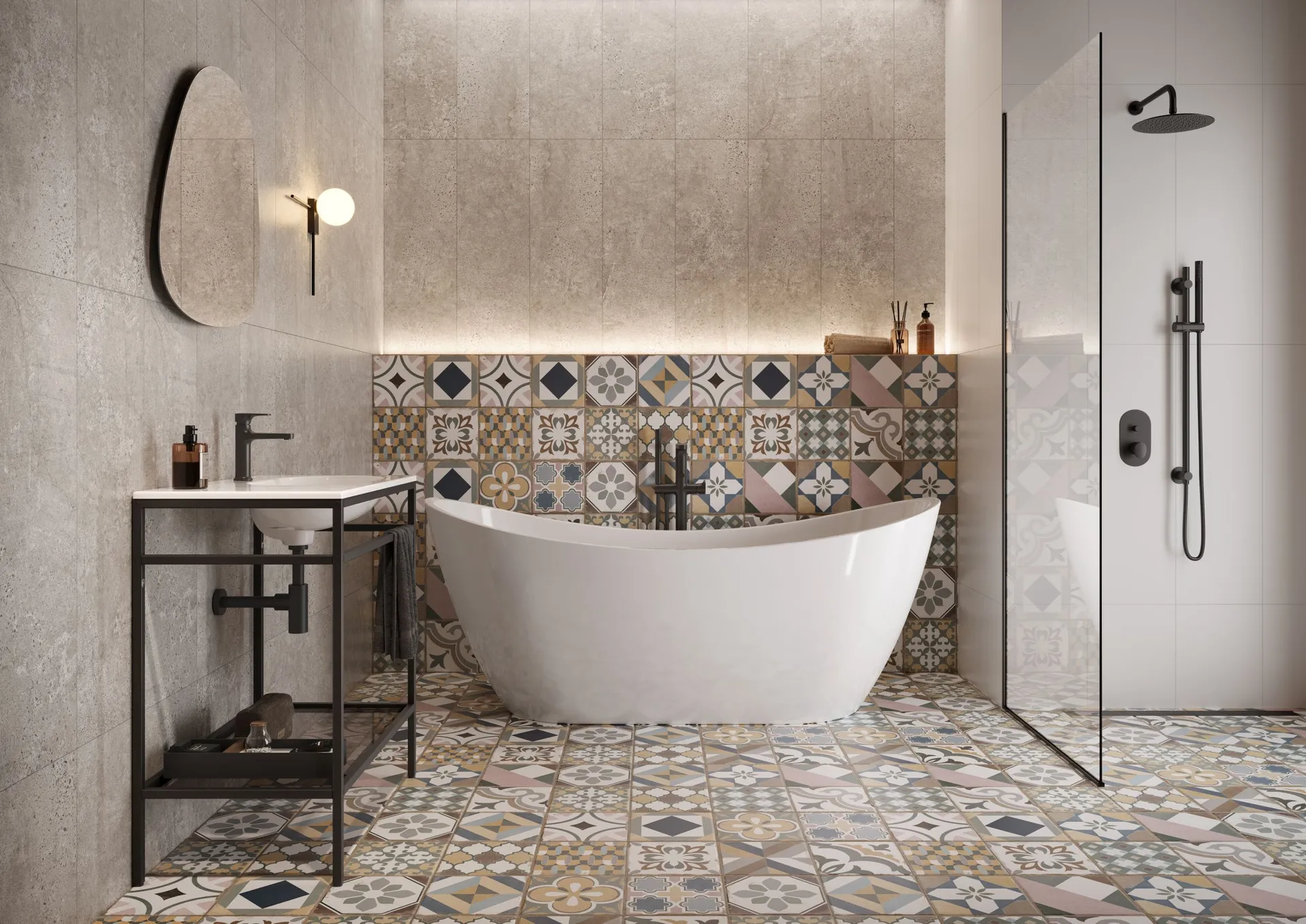 GPT1163 PATCHWORK MULTICOLOUR 42X42 G1 - Image 2