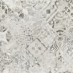 Keramička pločica EURYDYKA INSERTO 25x40 – dekorativna zidna pločica s cvjetnim uzorkom i sjajnom bež površinom, idealna za kupaonice i kuhinje.